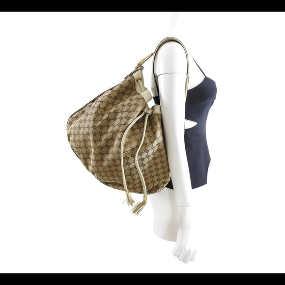 GUCCI DRAWSTRING GG HOBO - Picture 10 of 16